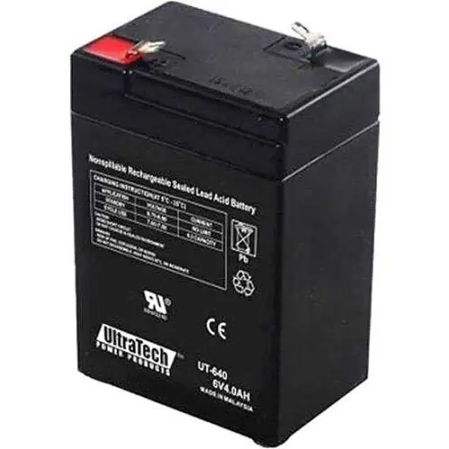 UltraTech IM-640 6V 4Ah SLA Battery F1 Terminal
