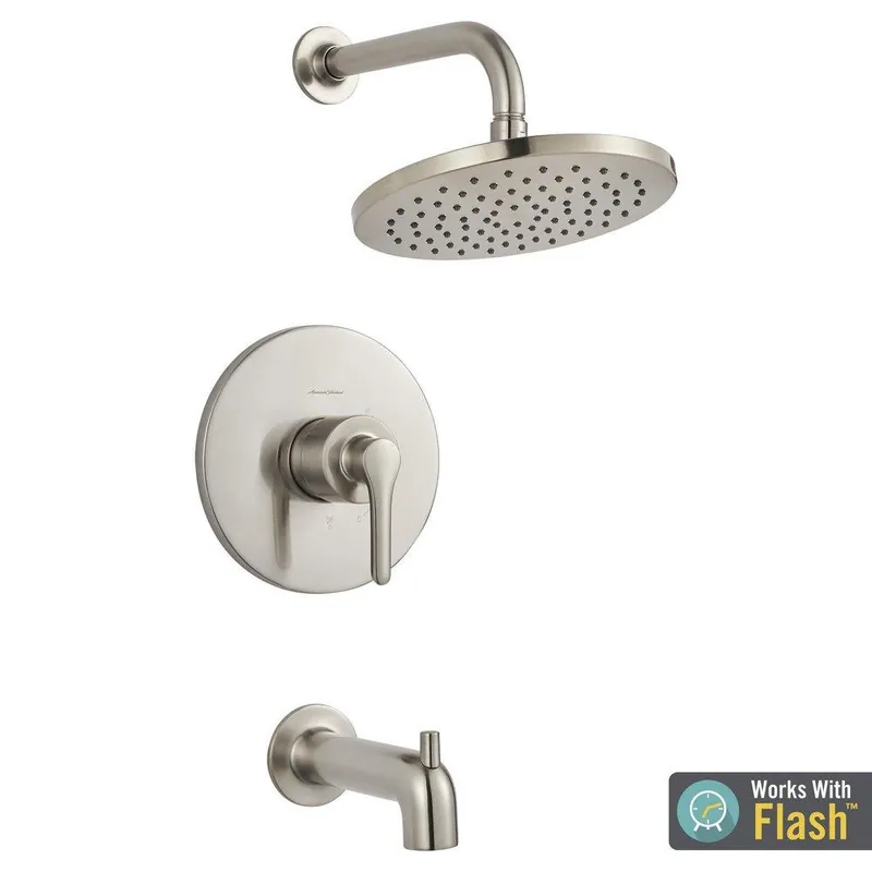American Standard TU105508.295 Studio S One Handle Single Function Bathtub & Shower Faucet in Brushed Nickel (Trim Only)