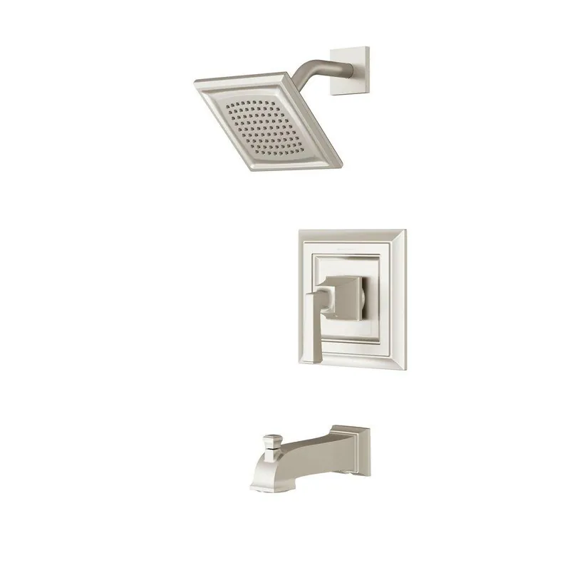 American Standard TU455502.295 Town Square S One Handle Single Function Bathtub & Shower Faucet in Brushed Nickel (Trim Only)