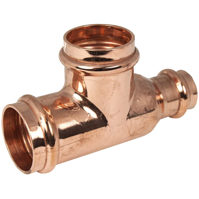 Apollo 10066197 811R Tee - Reducing Run & Outlet, Copper, Small Diameter, PxPxP , 2x1x1-1/2