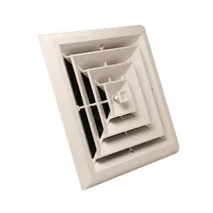 Rectorseal 81944 8X8 4 Way Grille W/Damper