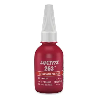 Loctite 1330583 Threadlocker - High, Red, Anaerobic, 10 ml, Bottle