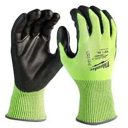 Milwaukee 48-73-8943B High Visibility Cut Level 4 Polyurethane Dipped XL