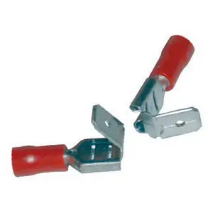 Mars 86216 Insulated Quick Disconnect Male Female Piggy Back Terminal 22 - 18 AWG 1/4 Inch Stud Replacement MPN