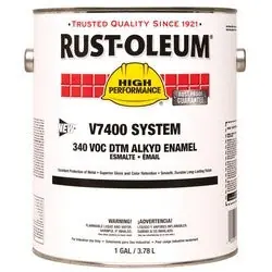 Rust-Oleum 245484 High Performance V7400 System 340 VOC DTM Alkyd Enamel 1 Gal