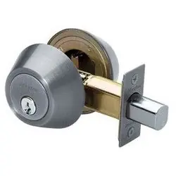 Master Lock DS0715KA4 Door Deadbolt KW1 Double Cylinder 4-Way Adjustable Backset Keyed Alike Satin Nickel
