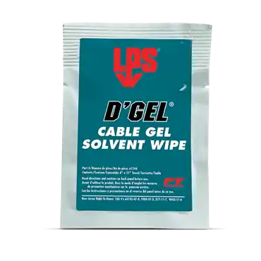 LPS 61244 1 Wipe Colorless Cable Gel Solvent