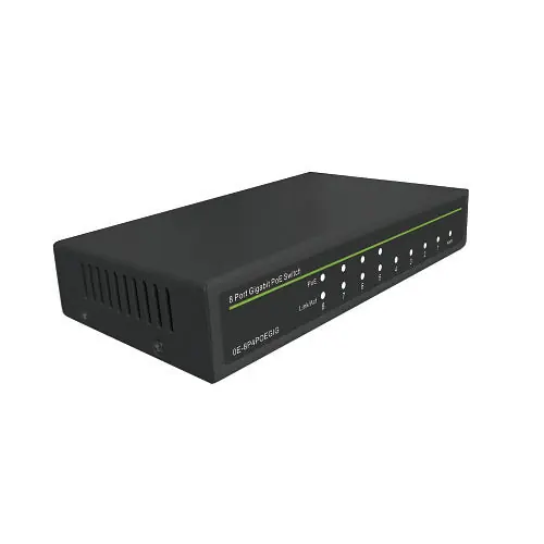 UltraTech 0E-8P4POEGIG 8-Port Fast Ethernet Gigabit PoE Switch (4-Port PoE 4 Port Uplink)