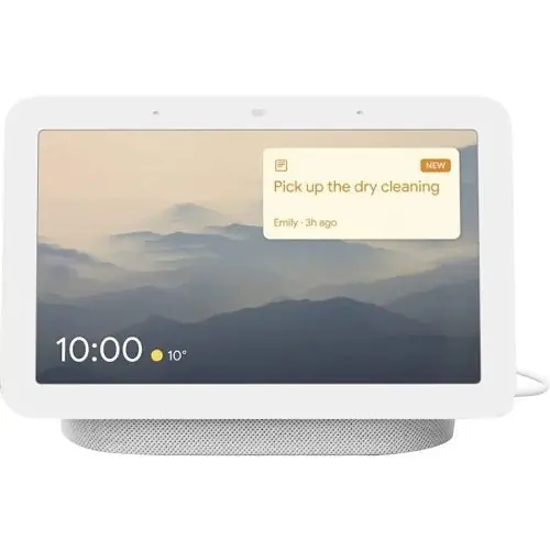 Google GA01331-US Nest Hub Smart Display with Google Assistant, 2nd Generation, Chalk
