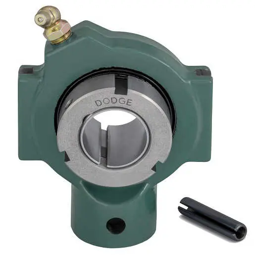 Dodge NSTU-GT-107 Take-Up Ball Bearing Unit - Side Mount, 1.4375 in Bore, Adapter Mounted Collar, 6.35 mm Slot