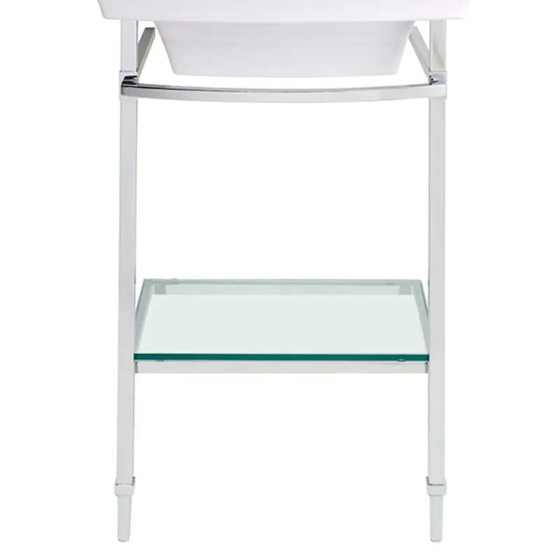 DXV D21460024.002 Wyatt D20010008 Lavatory in Polished Chrome Console Leg DD21460024002