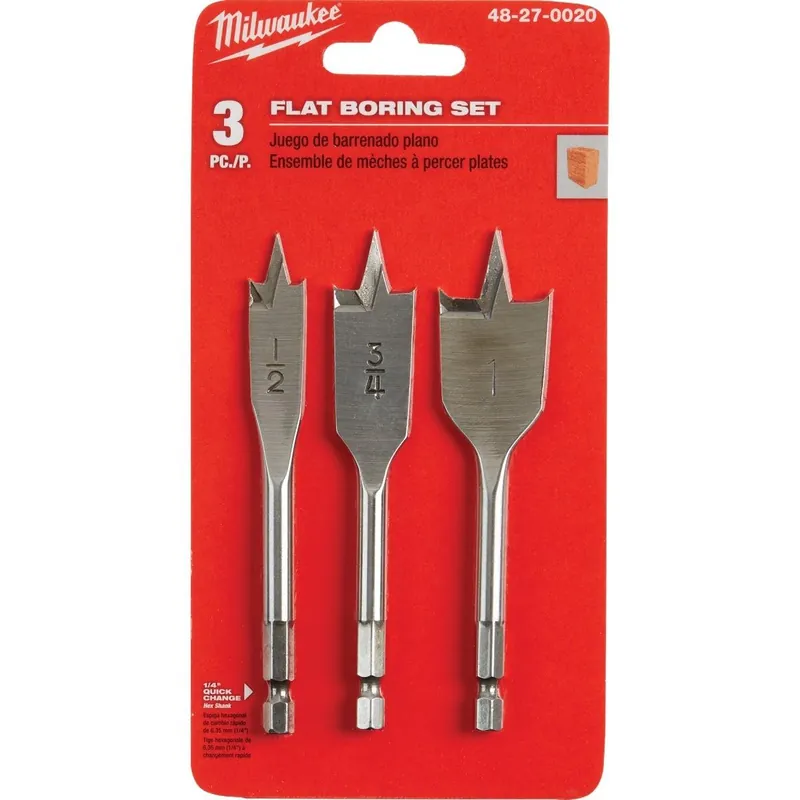 Milwaukee 48-27-0020 Stubby Spade Bit Set