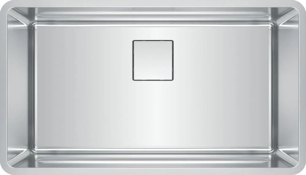 Franke PTX110-31 Pescara stainless steel single bowl undermount kitchen sink with sound dampening