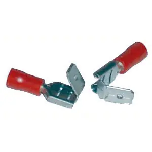 Mars 86520 Insulated Quick Disconnect Female Flag Terminal 16 - 14 AWG 1/4 Inch Stud