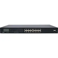 DITEK DTK-SW16PL 16-Port Gigabit Ethernet PoE+ Switch SFP Ports and LCD Screen passes
