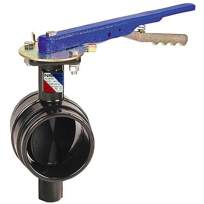 NIBCO NLK680F GD-4765 Series 3 in. Ductile Iron EPDM Locking Lever Handle Butterfly Valve NGD47653M
