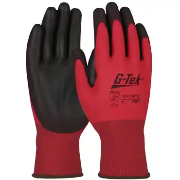PIP 701CRPB/M Red Knit Wrist Cuff Medium General Purpose Gloves