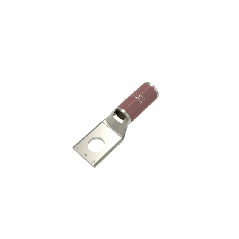 BURNDY YA2CL4BOX 2 AWG CU ONE HOLE 3/8 STUD SIZE STANDARD BARREL INSPECTION WINDOW INTERNAL CHAMFER TIN PLATED UL/CSA 90 UP TO 35KV