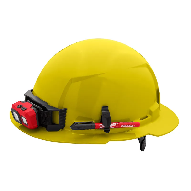 Milwaukee 48-73-1123 Yellow Full Brim Hard Hat with 6pt Ratcheting Suspension Type 1 Class E
