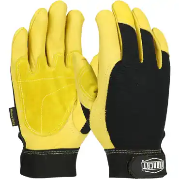PIP 86350/M IRONCAT Premium Grain Cowhide Palm Spandex Back SIZE M