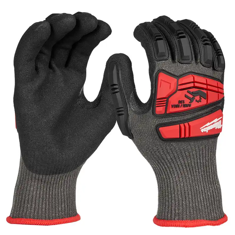 Milwaukee Tool 48-73-8152 Impact Cut Level 5 Nitrile Dipped Gloves Large 120841821
