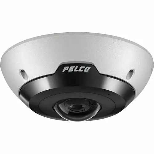 Pelco IMF122-1ES 12 MP Fisheye Environmental Surface Mount for IP Camera, White