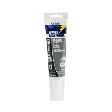 White Lightning W11121005 All Purpose Silicone Rubber RTV Clear