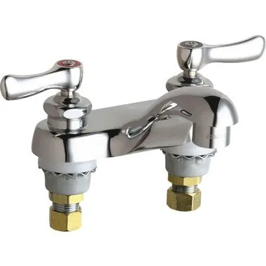 Chicago Faucet 802-VXKABCP Lavatory Ftg,Deck Mntd 4''CC