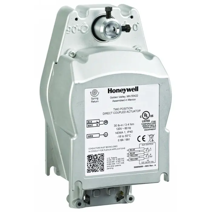 Honeywell MS4104F1010/U Direct Coupled 30 in-lb Spring Return