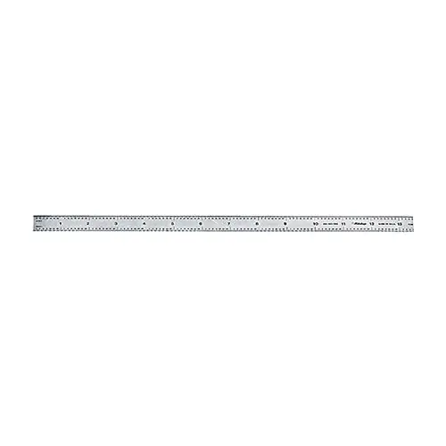 Mitutoyo 182-125 Wide Rigid Steel Rule, Imperial/Metric Measuring System, Graduations 1/32nd, 1/64th, 1 mm, 0.5 mm, 12 in L