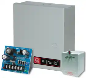 Altronix SMP3ET Power Supply Charger with TP1640, Single Output, 6/12VDC at 2.5A, BC100 Enclosure