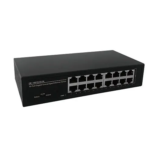 UltraTech 0E-16PGIGUN 16-Port Gigabit Unmanaged Ethernet Switch