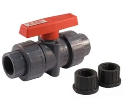 JOMAR 210-548 Tru-Union PVC, Schedule 80, Threaded and Solvent Connections, 150 WOG