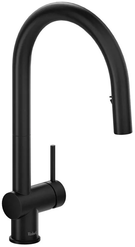 Riobel AZ201BK Azure Kitchen Faucet in Black