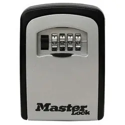 Master Lock 5401D Combination Lock Box, Numeric, Wall Mount, Key Storage, 3-1/4 Width x 1-1/2 Depth x 4-3/4 Height