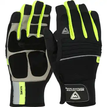 PIP 96652/L Hi-Vis Yellow Slip-on Cuff Large General Purpose Gloves
