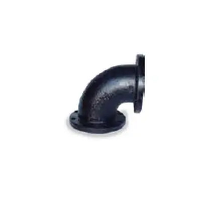 Everflow FGEL10B 10 125 Class Flanged 90 Degree Elbow Black