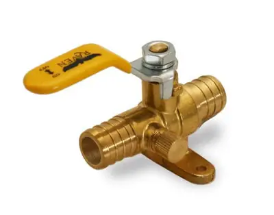 Everflow 807P012-NL 1/2 PEX Drop Ear Ball Valve with Drain Lead Free