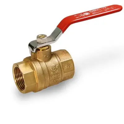Everflow 300T112 1-1/2 IPS Brass Gas Ball Valve Full Port Heavy Duty Replacement MPN