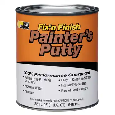 White Lightning WL08116 Glazing Patch and Spackling Compound Painter's Putty