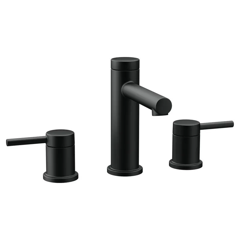 Moen T6193BL Align Two Handle Widespread Bathroom Sink Faucet in Matte Black