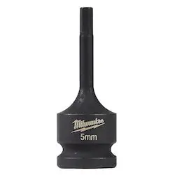 Milwaukee 49-66-5145 SHOCKWAVE Lineman's 1/2 in. Drive - 5mm Hex Bit Socket