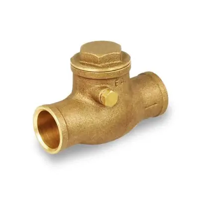 Everflow 210C012-NL 1/2 Sweat Swing Check Valve Brass, Lead Free