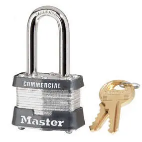 Master Lock 3KALF 1-9/16 in Wide Laminated Steel Pin Tumbler Padlock