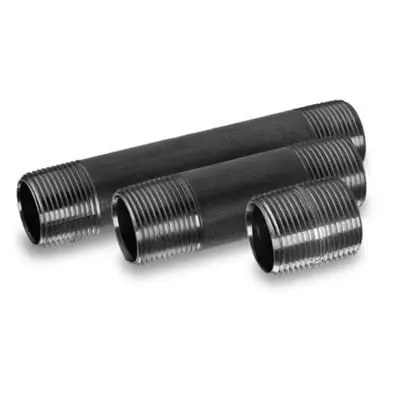 Everflow NPBL1811 1/8 x 11 Black Steel Nipple