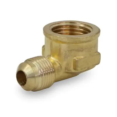 Everflow F50R-1438 1/4 OD X 3/8 FIP Reducing Elbow Brass Flare Fitting
