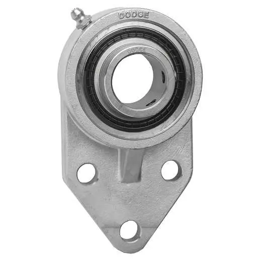 Dodge FB-SCEZ-200-SHSS Flange-Mount Ball Bearing Unit 2 in Bore 3-Bolt Bracket Mount Replacement MPN