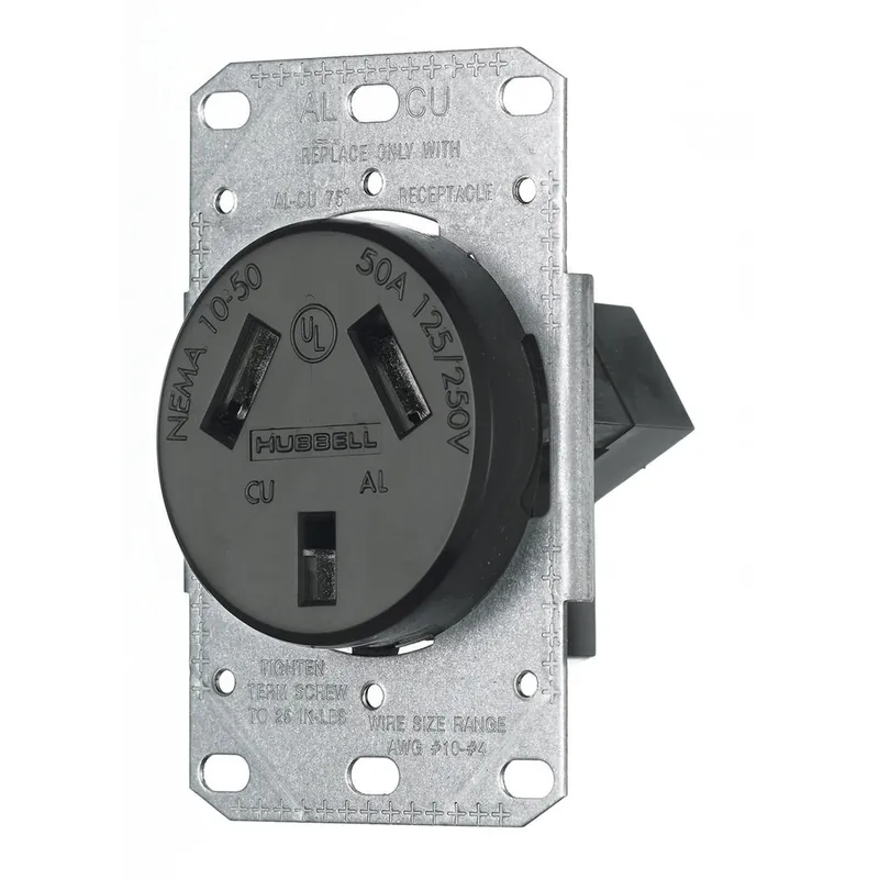 Hubbell Wiring RR350F 50A 125/250V SB RCPT