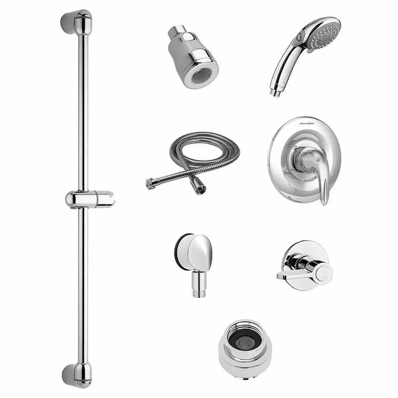 American Standard TU662213.002 Single Handle Multi Function Shower System in Polished Chrome