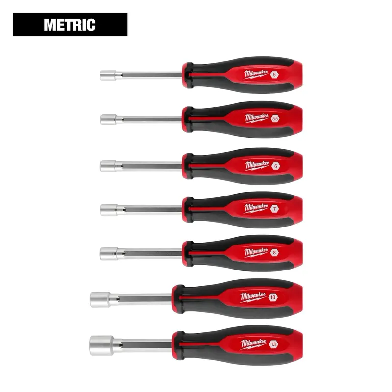 Milwaukee 48-22-2448 7pc Metric HollowCore Nut Driver Set